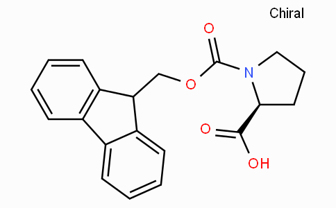 CAS No. 71989-31-6, (S)-1-(((9H-Fluoren-9-yl)methoxy)carbonyl)pyrrolidine-2-carboxylic acid