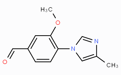 CAS No. 870837-18-6, 3-Methoxy-4-(4-methyl-1H-imidazol-1-yl)benzaldehyde