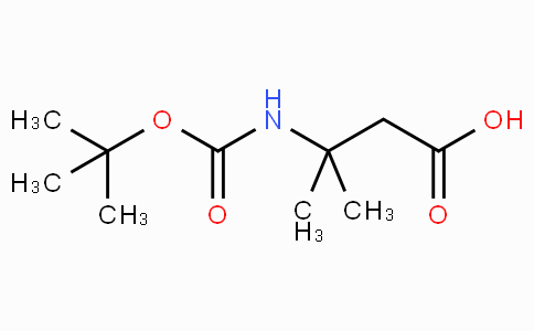 CAS No. 129765-95-3, 3-((tert-Butoxycarbonyl)amino)-3-methylbutanoic acid