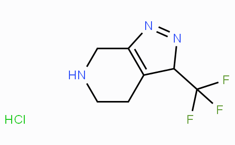 CAS No. 733757-88-5, 3-(Trifluoromethyl)-4,5,6,7-tetrahydro-3H-pyrazolo[3,4-c]pyridine hydrochloride