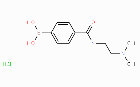 CAS No. 850568-22-8, (4-((2-(Dimethylamino)ethyl)carbamoyl)phenyl)boronic acid hydrochloride