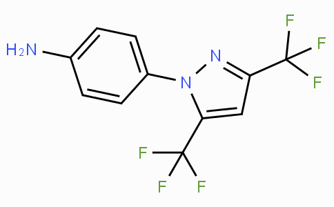 CAS No. 123066-64-8, 4-(3,5-Bis(trifluoromethyl)-1H-pyrazol-1-yl)aniline