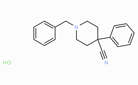 CAS No. 71258-18-9, 1-Benzyl-4-phenylpiperidine-4-carbonitrile hydrochloride