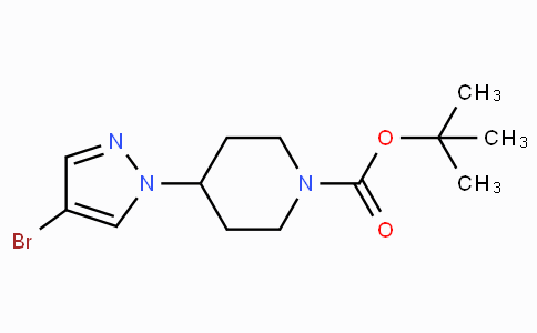 CAS No. 877399-50-3, tert-Butyl 4-(4-bromo-1H-pyrazol-1-yl)piperidine-1-carboxylate