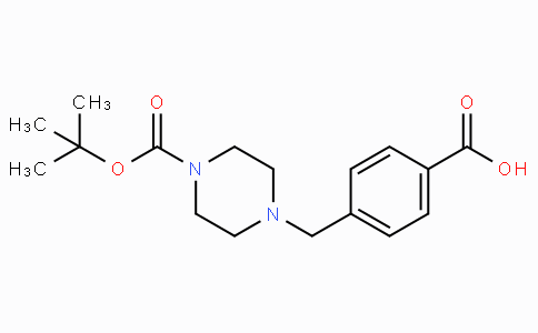 CAS No. 479353-63-4, 4-((4-(tert-Butoxycarbonyl)piperazin-1-yl)methyl)benzoic acid