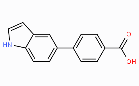 CAS No. 886363-18-4, 4-(1H-Indol-5-yl)benzoic acid