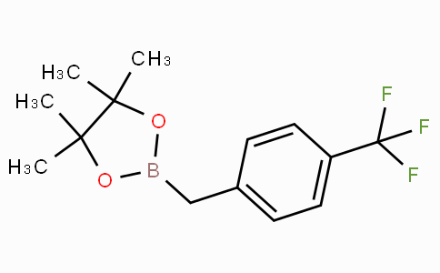 CAS No. 475250-46-5, 4,4,5,5-Tetramethyl-2-(4-(trifluoromethyl)benzyl)-1,3,2-dioxaborolane