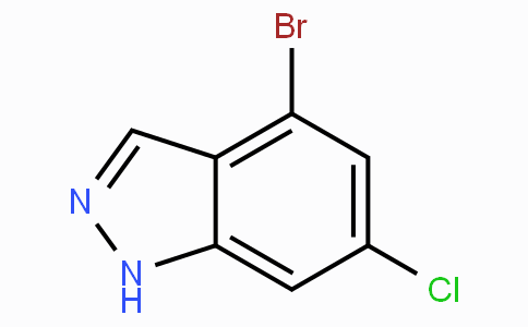 CAS No. 885519-03-9, 4-Bromo-6-chloro-1H-indazole