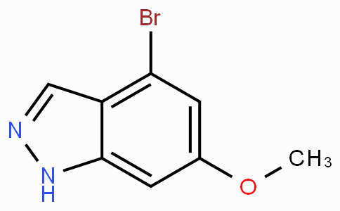 CAS No. 885520-83-2, 4-Bromo-6-methoxy-1H-indazole