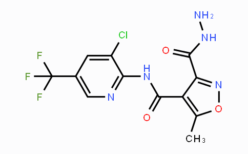 CAS No. 338397-37-8, N-[3-Chloro-5-(trifluoromethyl)-2-pyridinyl]-3-(hydrazinocarbonyl)-5-methyl-4-isoxazolecarboxamide