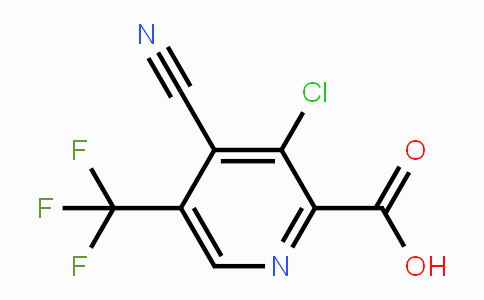 CAS No. 1221791-55-4, 3-Chloro-4-cyano-5-(trifluoromethyl)-2-pyridinecarboxylic acid