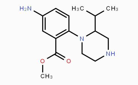 CAS No. 1242268-13-8, Methyl 5-amino-2-[2-(propan-2-yl)piperazin-1-yl]-benzoate