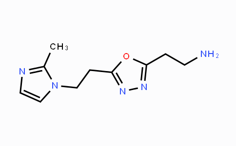 CAS No. 1223748-26-2, 2-(5-(2-(2-Methyl-1H-imidazol-1-yl)ethyl)-1,3,4-oxadiazol-2-yl)ethanamine