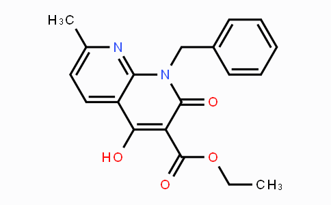 CAS No. 76336-03-3, Ethyl 1-benzyl-4-hydroxy-7-methyl-2-oxo-1,2-dihydro-1,8-naphthyridine-3-carboxylate