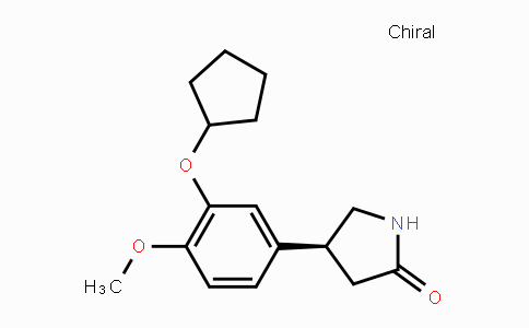 CAS No. 85416-73-5, (4S)-4-[3-(Cyclopentyloxy)-4-methoxyphenyl]-pyrrolidin-2-one