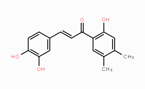 CAS No. 1313738-88-3, (E)-3-(3,4-Dihydroxyphenyl)-1-(2-hydroxy-4,5-dimethylphenyl)prop-2-en-1-one