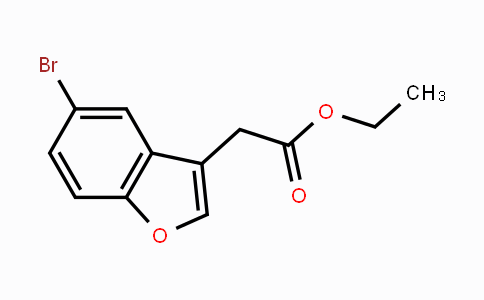 CAS No. 200204-85-9, Ethyl 2-(5-bromobenzofuran-3-yl)acetate
