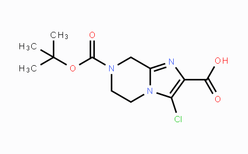 CAS No. 903130-30-3, 7-(tert-Butoxycarbonyl)-3-chloro-5,6,7,8-tetrahydro-imidazo[1,2-a]pyrazine-2-carboxylic acid