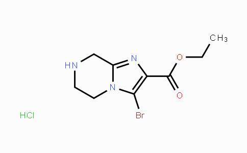 CAS No. 1170568-70-3, Ethyl 3-bromo-5,6,7,8-tetrahydroimidazo-[1,2-a]pyrazine-2-carboxylate hydrochloride