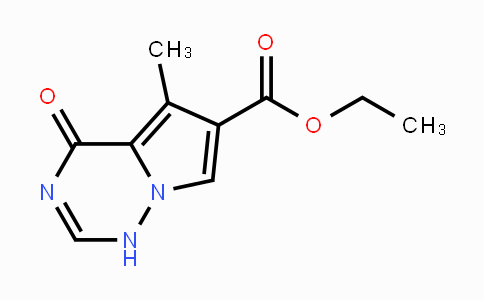 CAS No. 427878-70-4, Ethyl 5-methyl-4-oxo-1,4-dihydropyrrolo[2,1-f][1,2,4]triazine-6-carboxylate