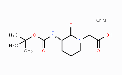 CAS No. 74411-97-5, (S)-2-(3-(tert-Butoxycarbonylamino)-2-oxopiperidin-1-yl)acetic acid