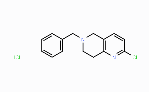 CAS No. 1172576-12-3, 6-N-Benzyl-2-chloro-5,6,7,8-tetrahydro-1,6-naphthyridine hydrochloride