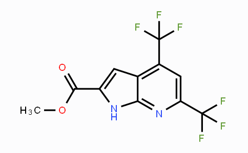 CAS No. 1146081-29-9, Methyl 4,6-bis(trifluoromethyl)-1H-pyrrolo[2,3-b]pyridine-2-carboxylate