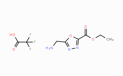 CAS No. 751479-66-0, Ethyl 5-(aminomethyl)-1,3,4-oxadiazol-2-carboxylate trifluoroacetic acid