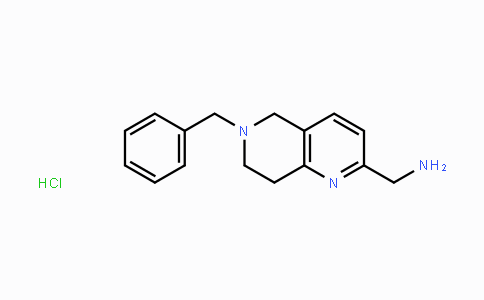CAS No. 1187830-89-2, (6-Benzyl-5,6,7,8-tetrahydro-1,6-naphthyridin-2-yl)methanamine hydrochloride