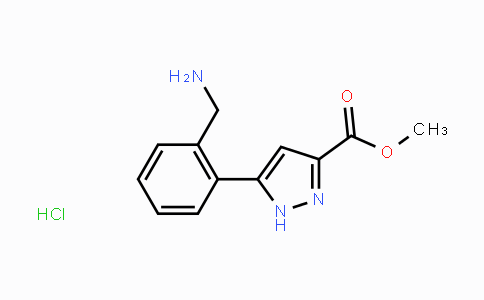 CAS No. 1204580-90-4, Methyl 5-(2-(aminomethyl)phenyl)-1H-pyrazole-3-carboxylate  hydrochloride