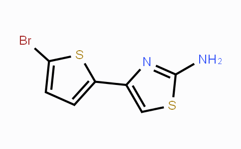CAS No. 34801-14-4, 4-(5-Bromothiophen-2-yl)thiazol-2-amine