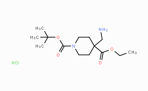CAS No. 1016258-69-7, 1-tert-Butyl 4-ethyl 4-(aminomethyl)-piperidine-1,4-dicarboxylate hydrochloride