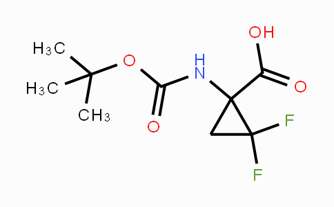 CAS No. 796882-45-6, 1-(Tert-butoxycarbonylamino)-2,2-difluorocyclopropanecarboxylic acid