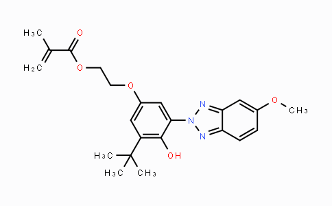 CAS No. 114166-73-3, 2-(3-(tert-Butyl)-4-hydroxy-5-(5-methoxy-2H-benzo-[d][1,2,3]triazol-2-yl)phenoxy)ethyl methacrylate