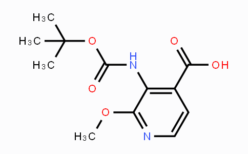 CAS No. 870997-82-3, 3-(tert-Butoxycarbonylamino)-2-methoxyisonicotinic acid