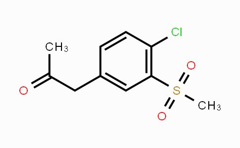 593960-75-9 | 1-(4-Chloro-3-(methylsulfonyl)phenyl)propan-2-one