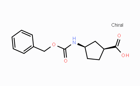 CAS No. 1380486-21-4, (1S,3R)-3-{[(Benzyloxy)carbonyl]amino}-cyclopentane-1-carboxylic acid