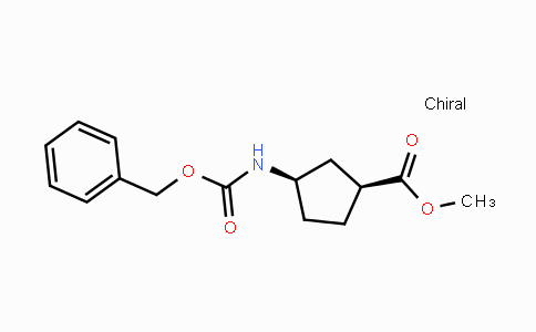 CAS No. 1421769-37-0, Methyl (1S,3R)-3-{[(benzyloxy)carbonyl]-amino}cyclopentane-1-carboxylate