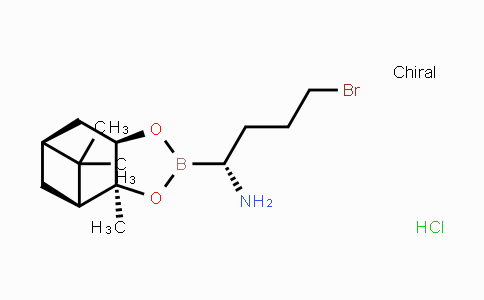 CAS No. 131100-00-0, (1R)-1-Amino-4-bromobutan-1-ylboronic acid(1S,2S,3R,5S)-(+)-2,3-pinanediol ester hydrochloride