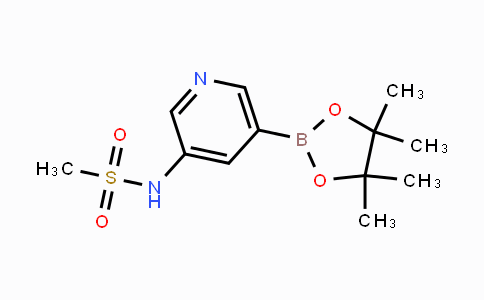 CAS No. 1201643-71-1, N-[5-(4,4,5,5-Tetramethyl-1,3,2-dioxaborolan-2-yl)pyridin-3-yl]methansulfonamide