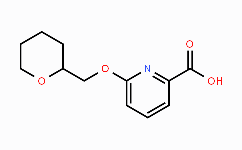 CAS No. 1287217-35-9, 6-(Tetrahydro-2H-pyran-2-ylmethoxy)-pyridine-2-carboxylic acid