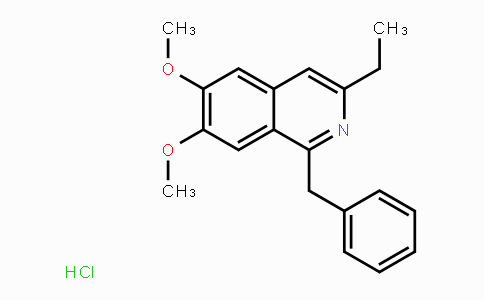CAS No. 10539-19-2, 1-Benzyl-3-ethyl-6,7-dimethoxyisoquinoline hydrochloride