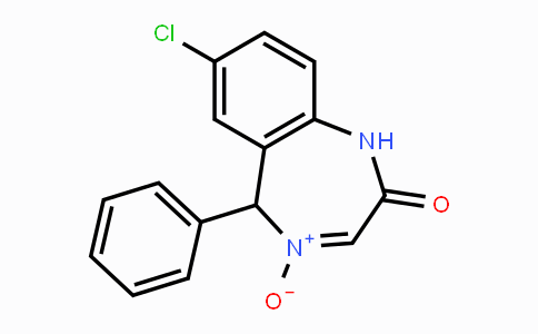 CAS No. 963-39-3, 7-Chloro-5-phenyl-1,5-dihydro-2H-1,4-benzodiazepin-2-one 4-oxide