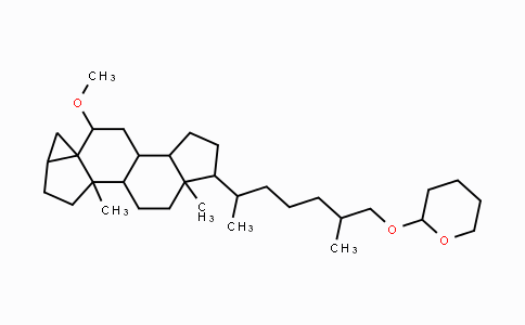 2-[6-(10-Methoxy-3a,5a-dimethylhexadecahydrocyclopenta[a]cyclopropa[2,3]-cyclopenta-[1,2-f]naphthalen-6-yl)-2-methylheptyloxy]tetrahydropyran