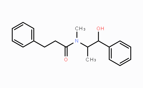 CAS No. 42407-58-9, N-(2-Hydroxy-1-methyl-2-phenylethyl)-N-methyl-3-phenylpropionamide