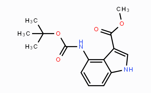 CAS No. 1284163-34-3, Methyl 4-(tert-butoxycarbonylamino)-1H-indole-3-carboxylate