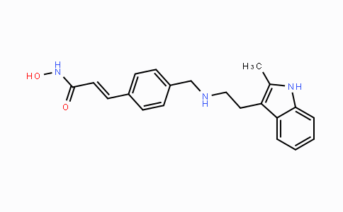 CAS No. 404950-80-7, (E)-N-Hydroxy-3-(4-(((2-(2-methyl-1H-indol-3-yl)ethyl)amino)methyl)phenyl)acrylamide