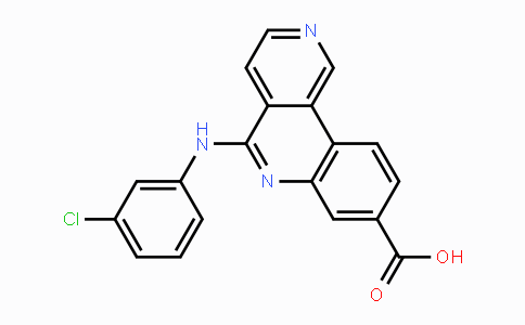 CAS No. 1009820-21-6, 5-((3-Chlorophenyl)amino)benzo-[c][2,6]naphthyridine-8-carboxylic acid
