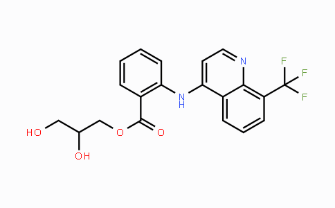 CAS No. 23779-99-9, 2,3-Dihydroxypropyl 2-((8-(trifluoromethyl)-quinolin-4-yl)amino)benzoate