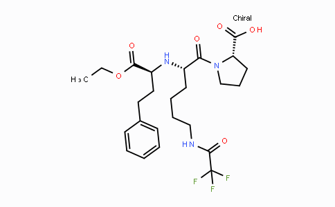 CAS No. 103300-91-0, (S)-1-((S)-2-(((S)-1-Ethoxy-1-oxo-4-phenylbutan-2-yl)amino)-6-(2,2,2-trifluoroacetamido)hexanoyl)pyrrolidine-2-carboxylic acid